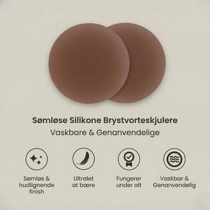 Sømløse Silikone Nipple Covers